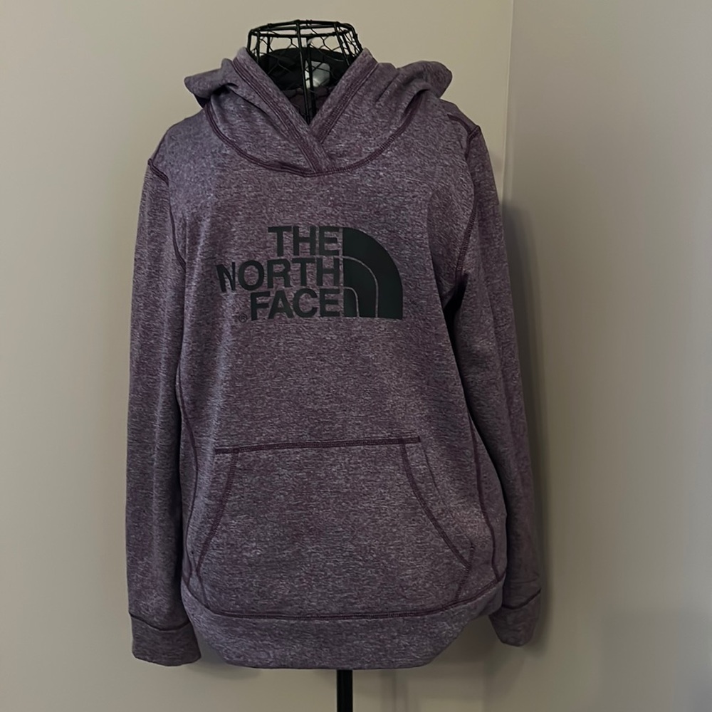 Purple and gray women’s The North Face hooded sweatshirt - Picture 1 of 3